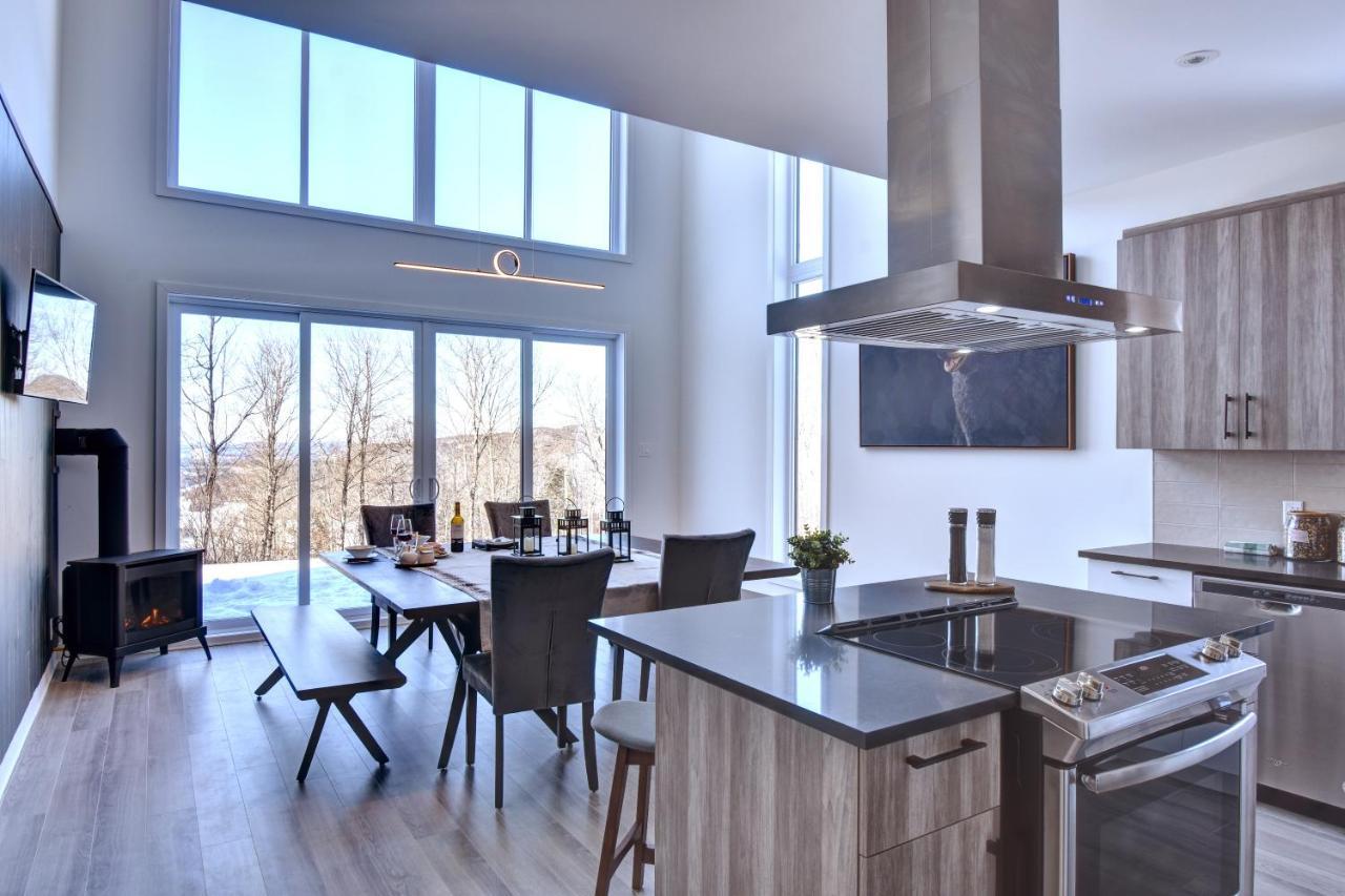 La Conception Chalet Serenity - Mont Tremblant Ski - Spa Sauna Wifi Tv Privet Chic Modern House 빌라 외부 사진