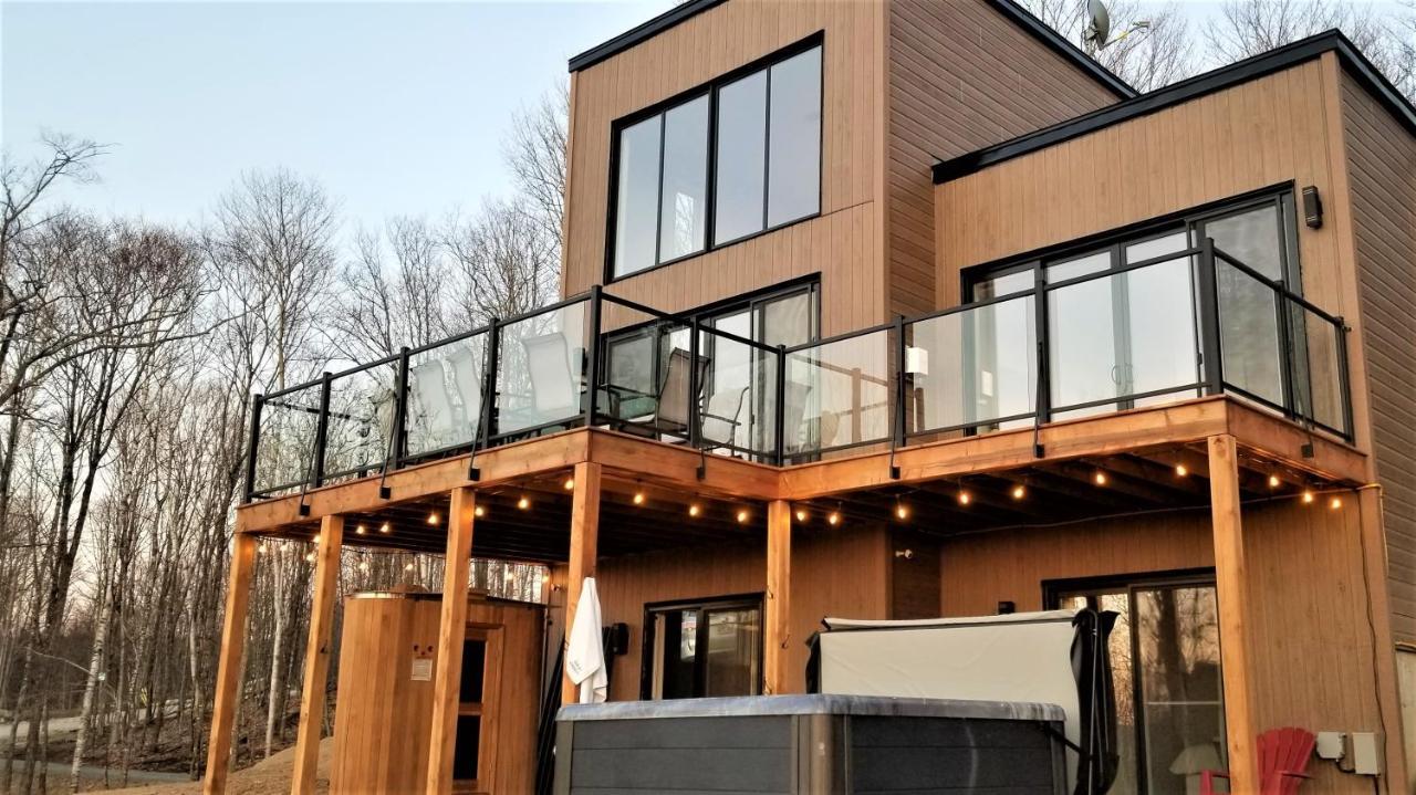 La Conception Chalet Serenity - Mont Tremblant Ski - Spa Sauna Wifi Tv Privet Chic Modern House 빌라 외부 사진