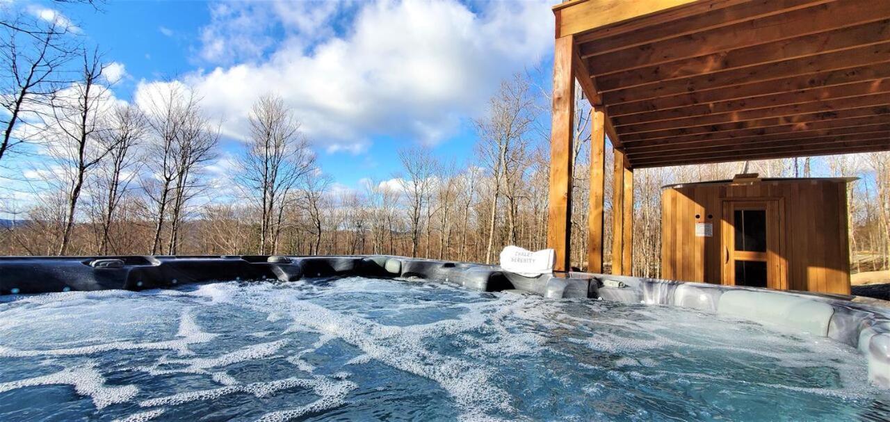 La Conception Chalet Serenity - Mont Tremblant Ski - Spa Sauna Wifi Tv Privet Chic Modern House 빌라 외부 사진