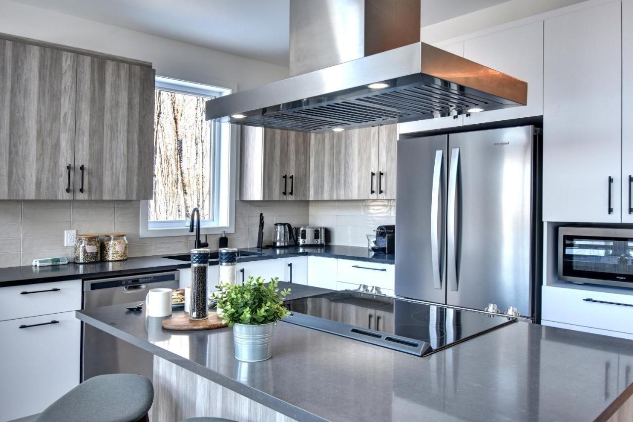 La Conception Chalet Serenity - Mont Tremblant Ski - Spa Sauna Wifi Tv Privet Chic Modern House 빌라 외부 사진