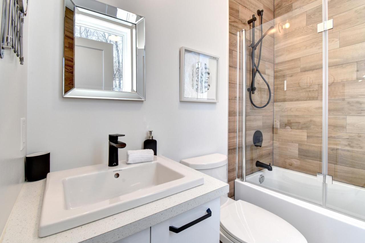 La Conception Chalet Serenity - Mont Tremblant Ski - Spa Sauna Wifi Tv Privet Chic Modern House 빌라 외부 사진